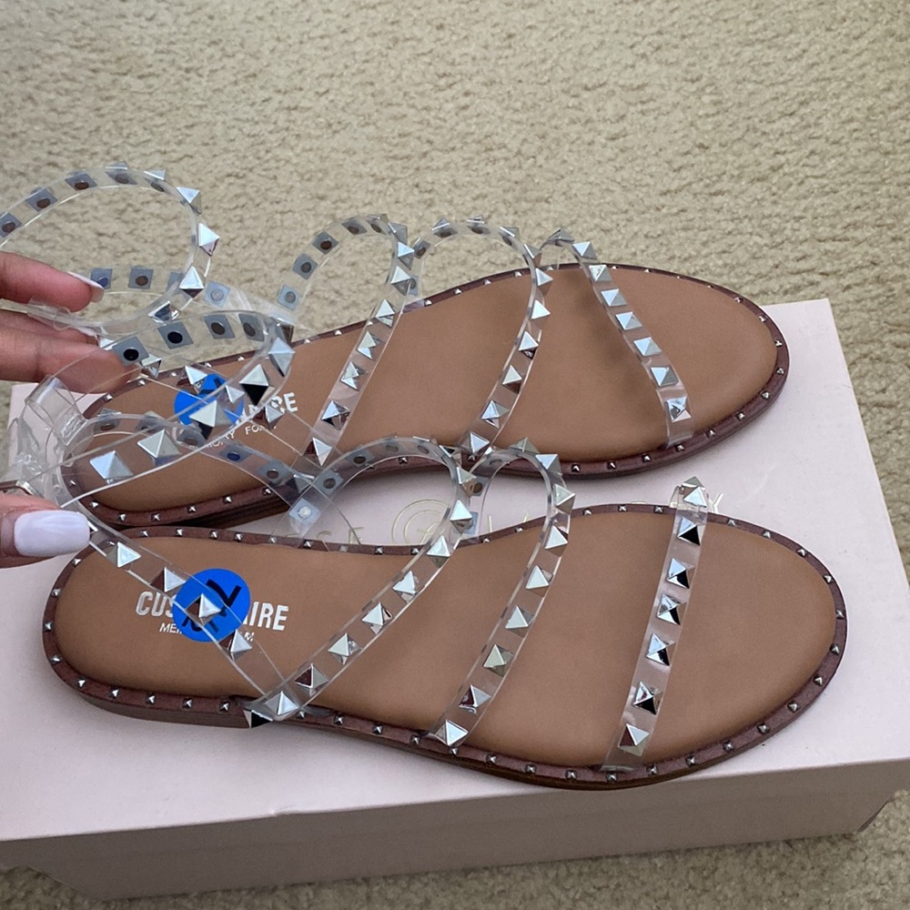 CUSHIONAIRE Rhinestone Sandals - Picture 4 of 5